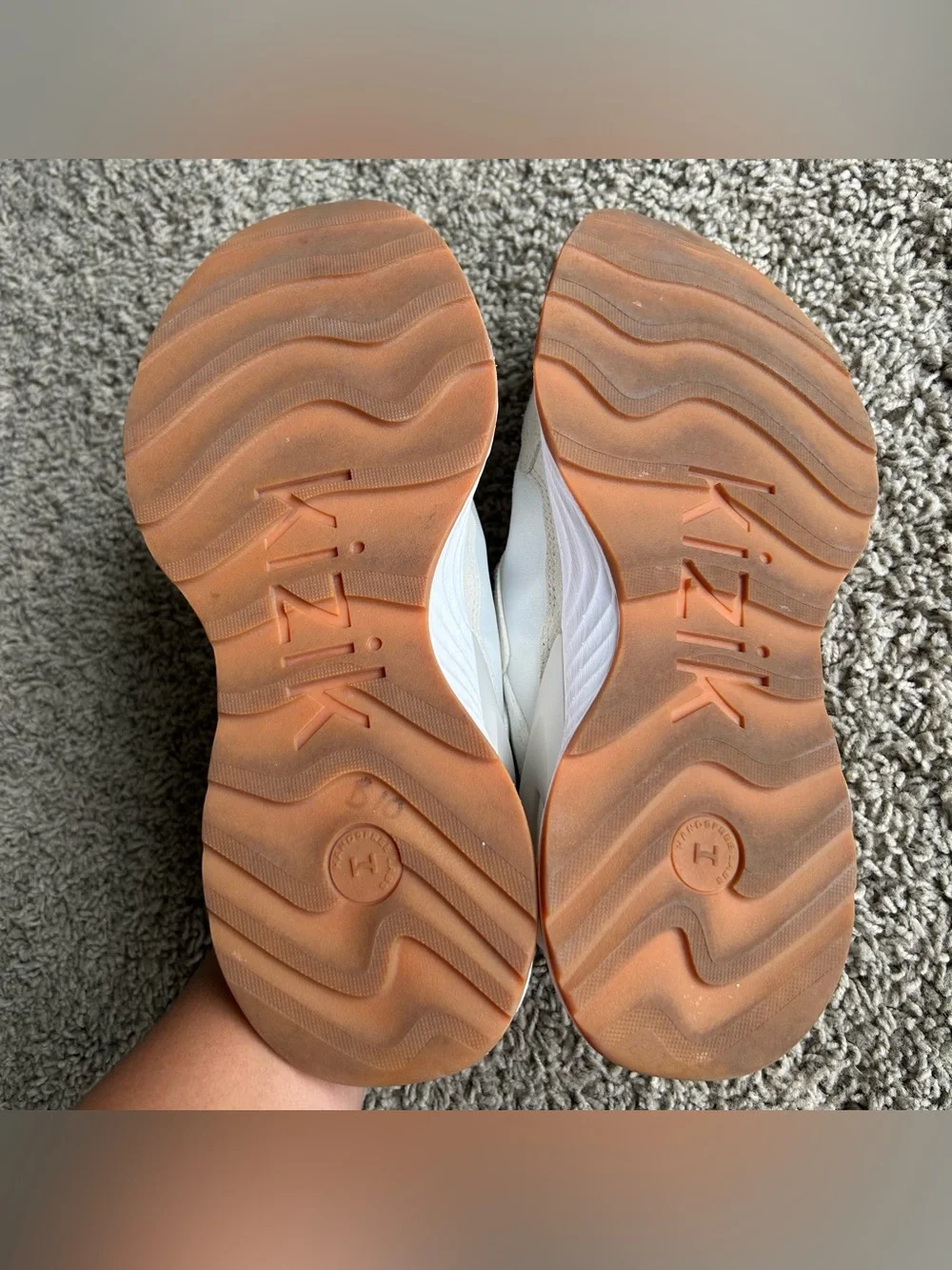 Kizik Monaco Shoes Womens 8.5 White Moonbeam Hands Free Slip On Comfort Sneakers